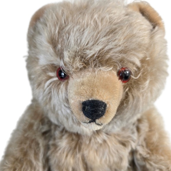 1950s VTG 18 Mohair Teddy Bear Fully Jointed Growler Hump Back Gebrüder Hermann